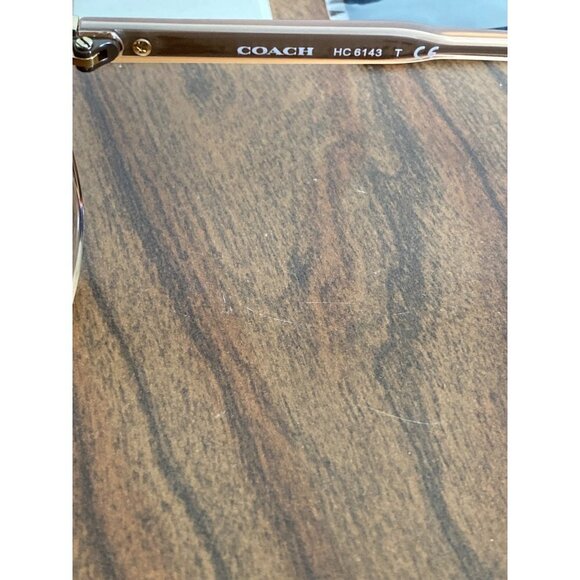 Coach Womens Pillow Frame EyeGlasses Transparent Peach New With Case, Brochure, - Picture 8 of 13